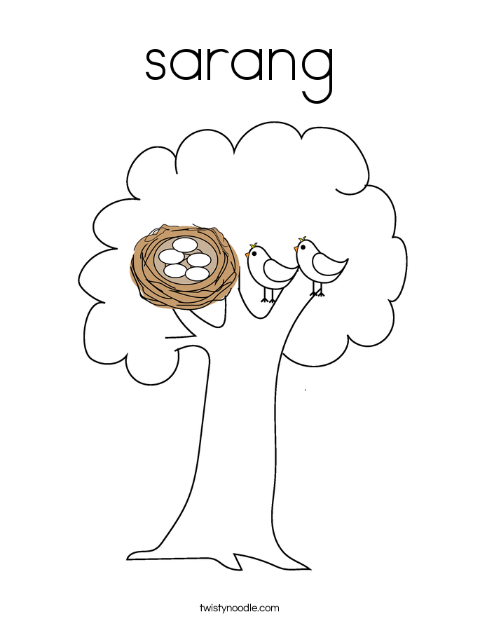 sarang Coloring Page