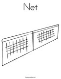 Net Coloring Page