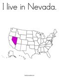 I live in Nevada.Coloring Page