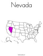 Nevada Coloring Page