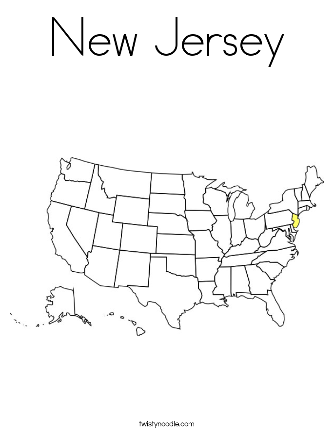 New Jersey Coloring Page