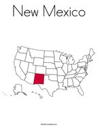 New Mexico Coloring Page