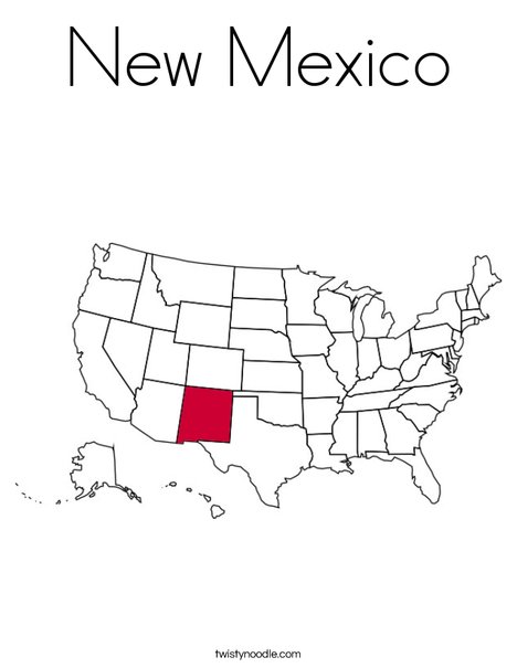 New Mexico Coloring Page