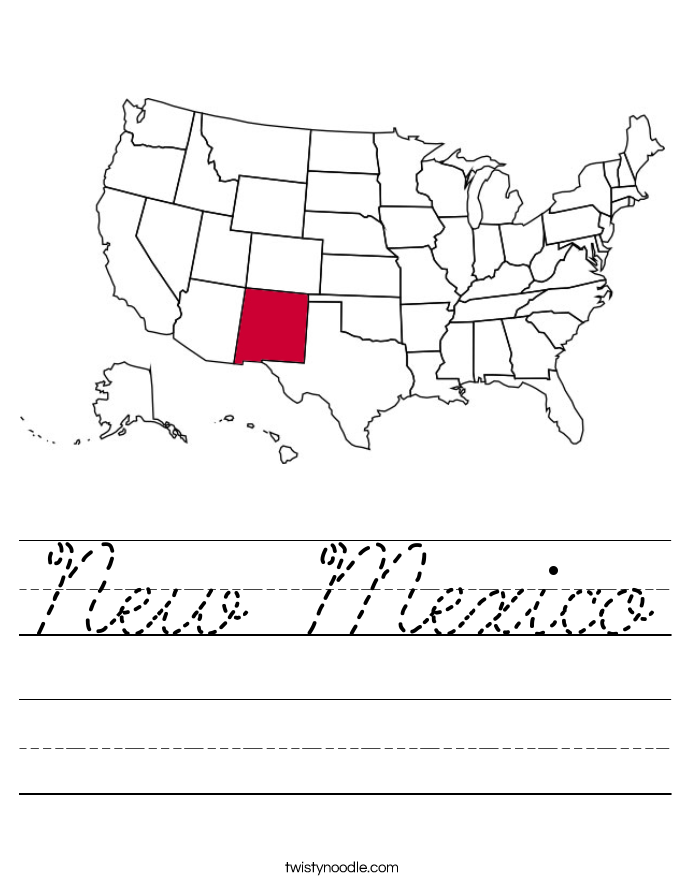 New Mexico Worksheet