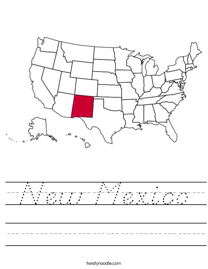 New Mexico Worksheet