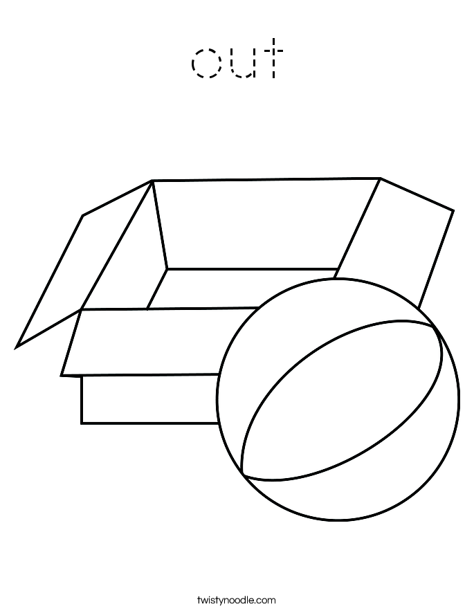 out Coloring Page