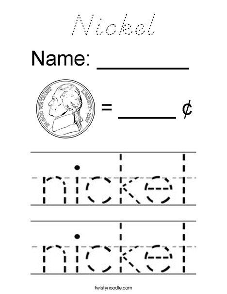 Nickel Coloring Page