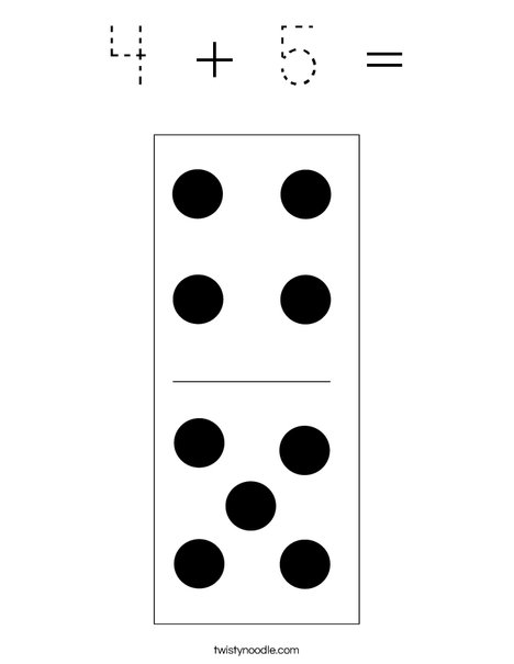 Domino Nine Coloring Page