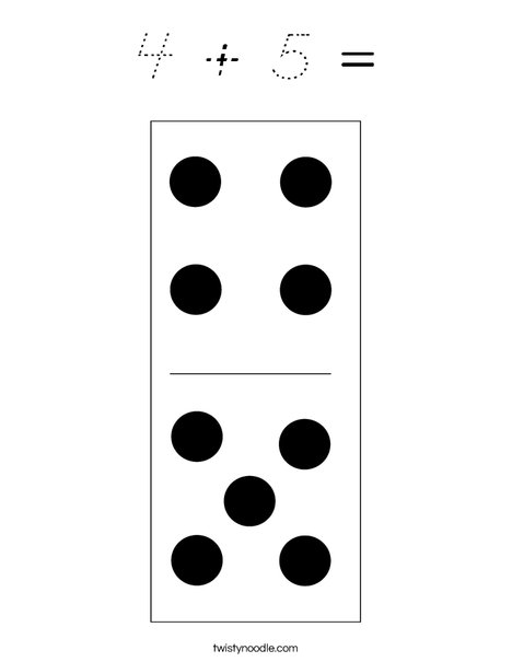 Domino Nine Coloring Page