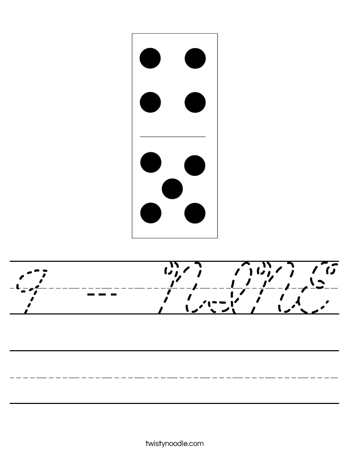 9 - NINE Worksheet