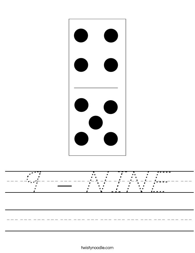 9 - NINE Worksheet