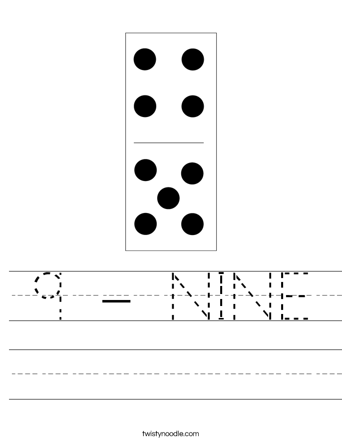 9 - NINE Worksheet