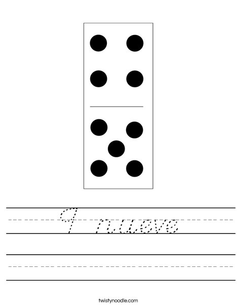 Domino Nine Worksheet