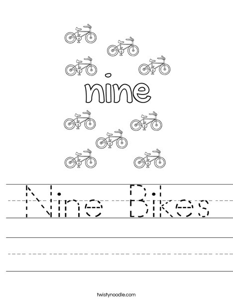 Nine Bikes Worksheet