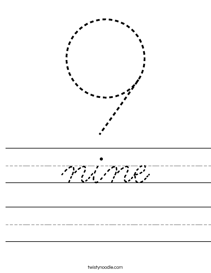 nine Worksheet