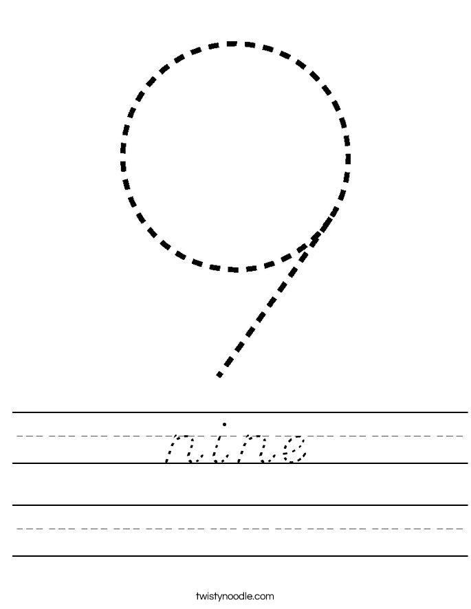 nine Worksheet