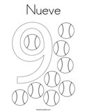 Nueve Coloring Page