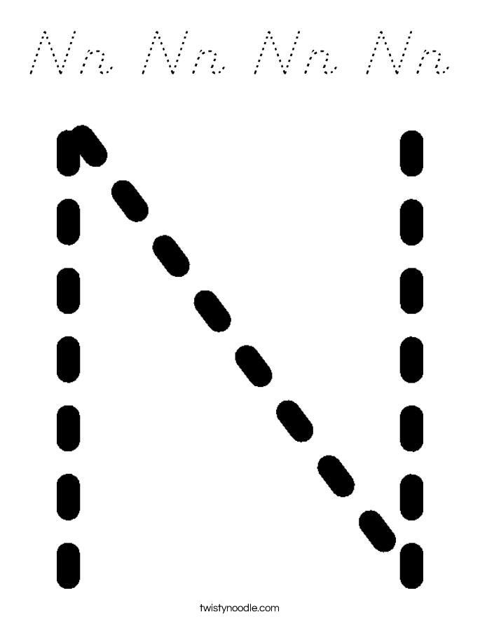 Nn Nn Nn Nn Coloring Page