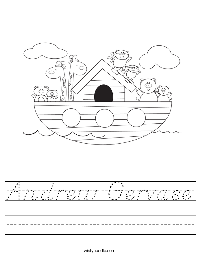 Andrew Gervase Worksheet