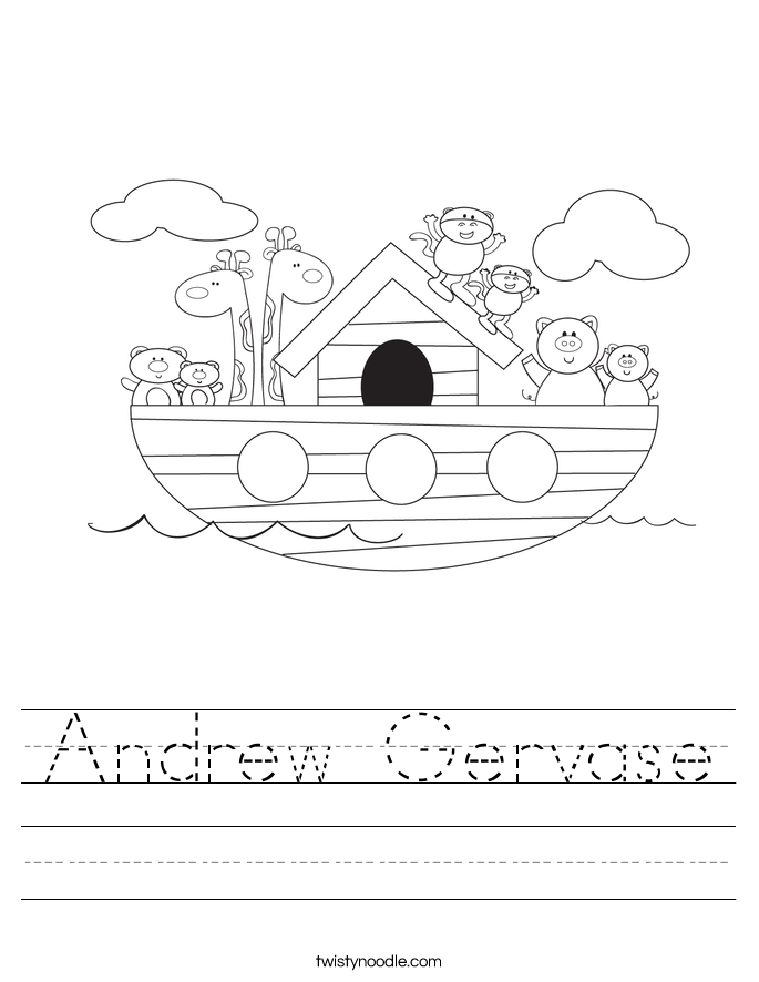 Andrew Gervase Worksheet