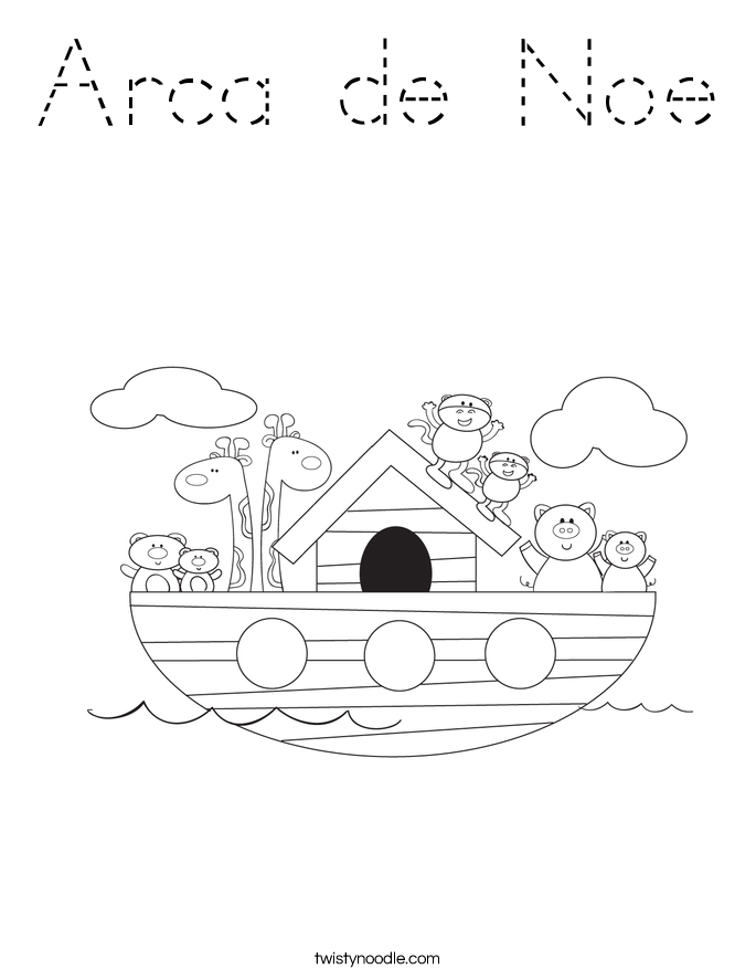 Arca de Noe Coloring Page