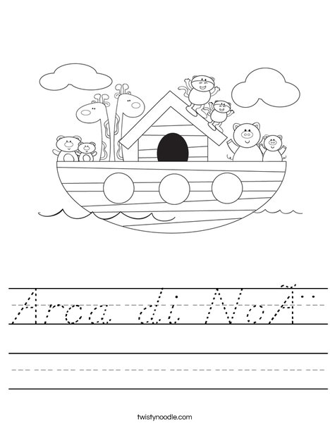 Noah's Ark Worksheet