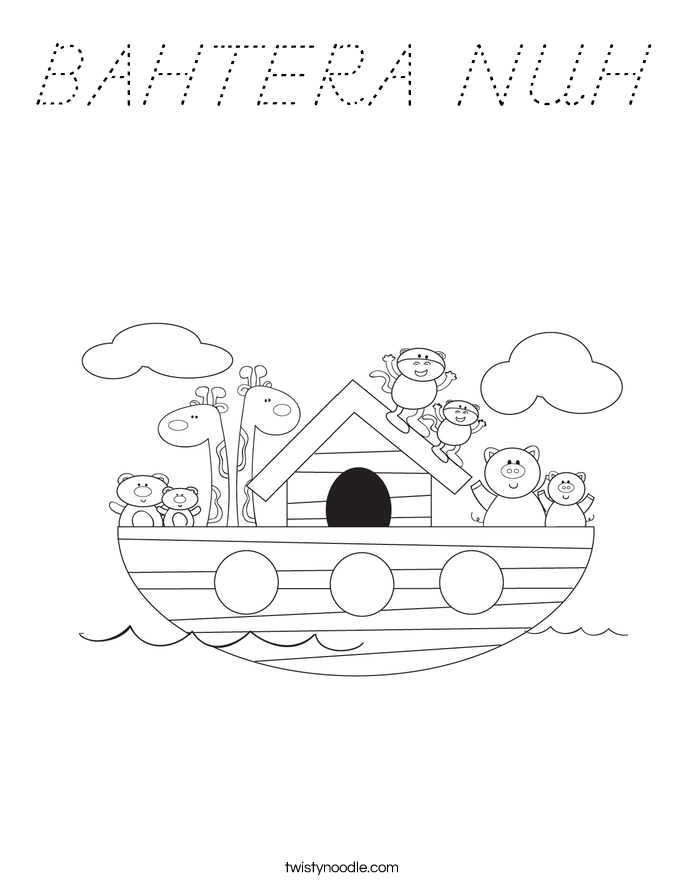 BAHTERA NUH Coloring Page
