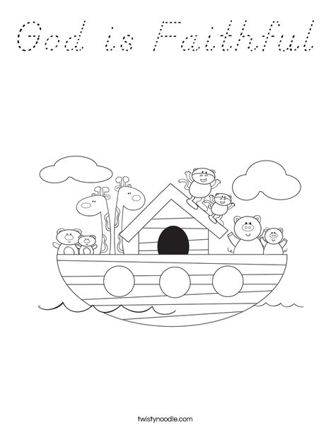 Noah's Ark Coloring Page