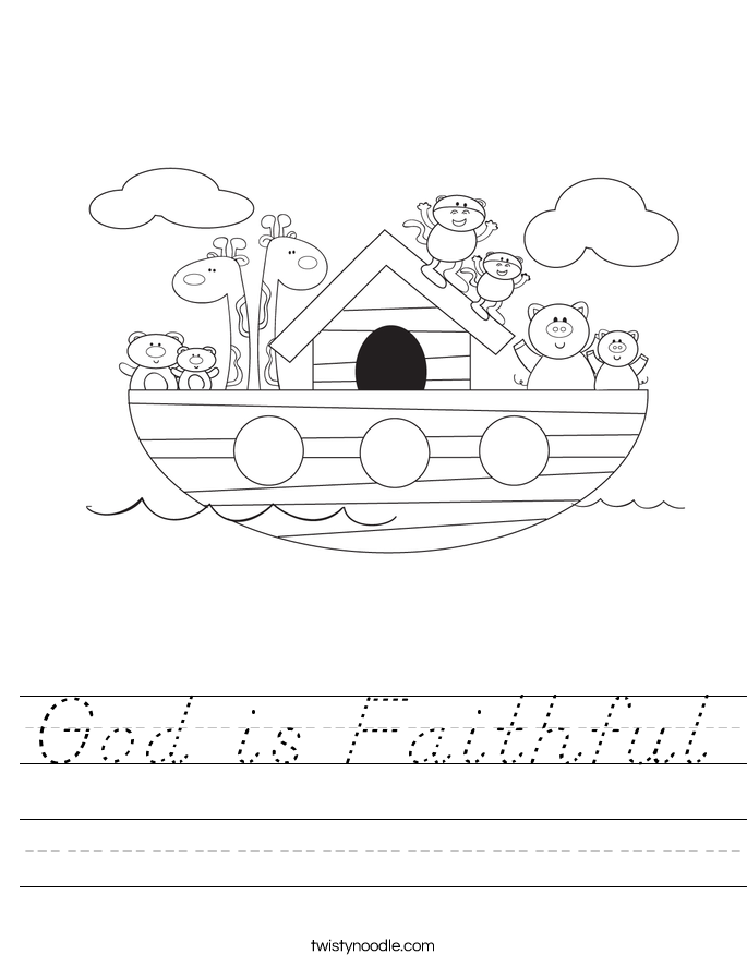 God is Faithful Worksheet