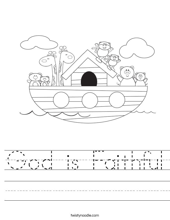 God is Faithful Worksheet