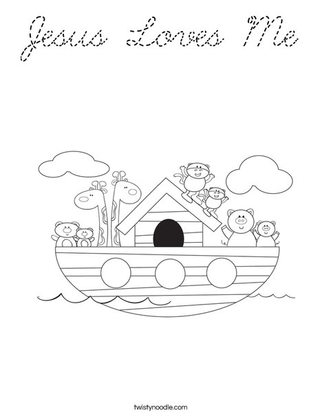 Noah's Ark Coloring Page