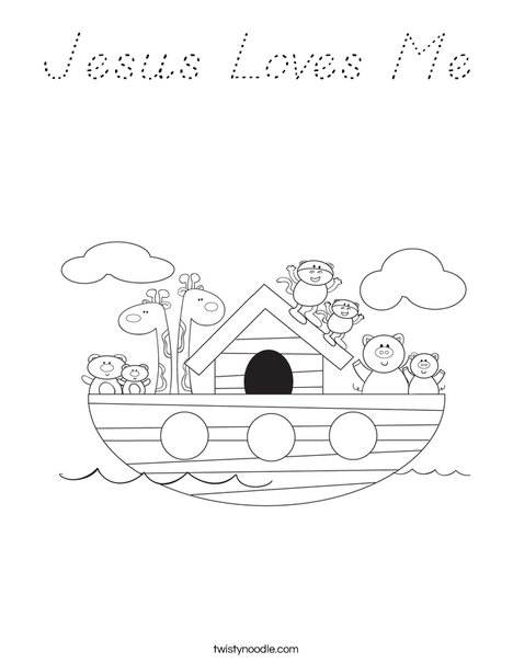 Noah's Ark Coloring Page