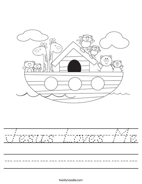 Noah's Ark Worksheet