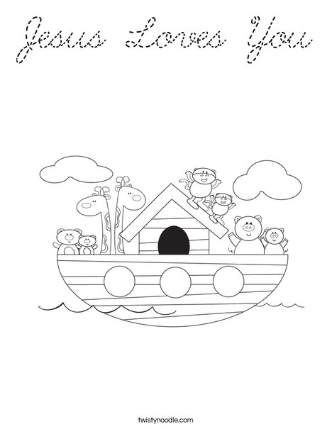 Noah's Ark Coloring Page