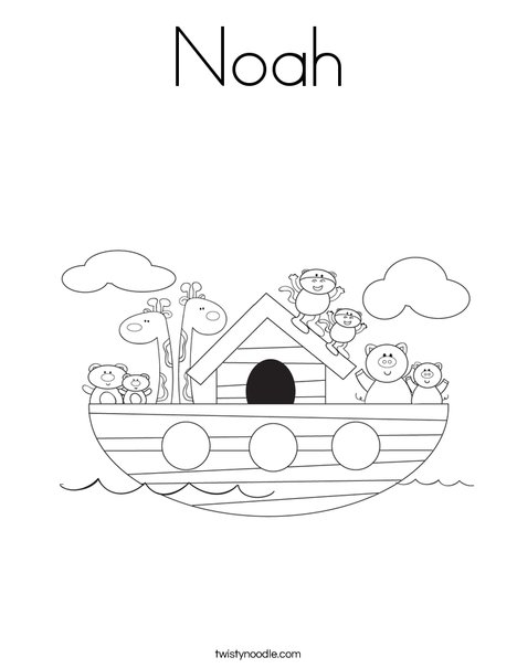 Noah's Ark Coloring Page