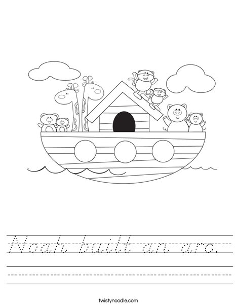 Noah's Ark Worksheet