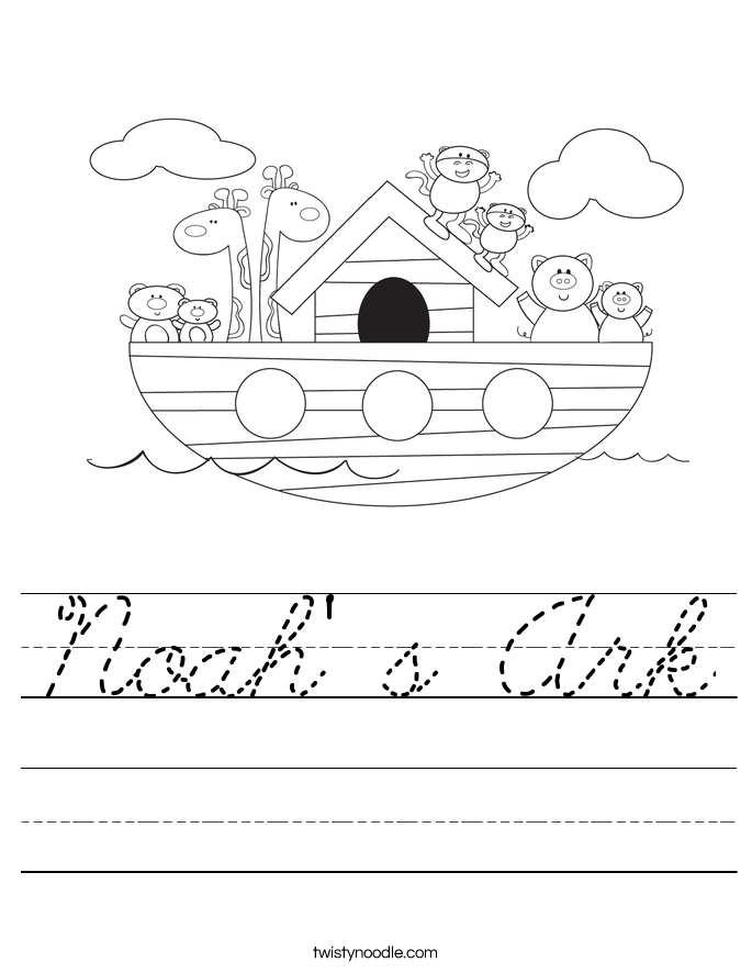 Noah' s Ark Worksheet
