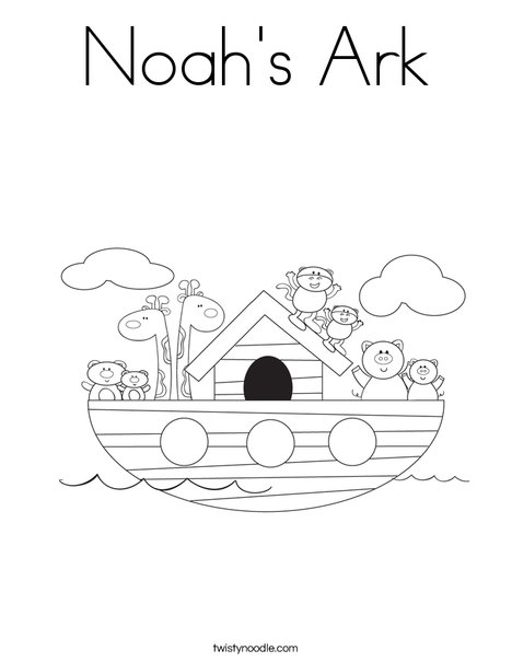 Noah's Ark Coloring Page