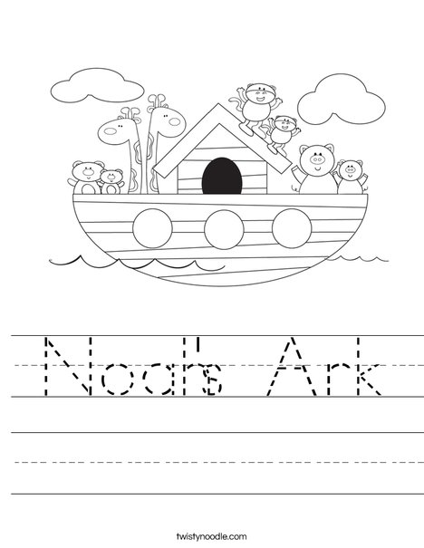 Noah #39 s Ark Worksheet Twisty Noodle Noah #39 s Ark Worksheet Twisty Noodle