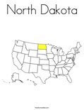 North DakotaColoring Page