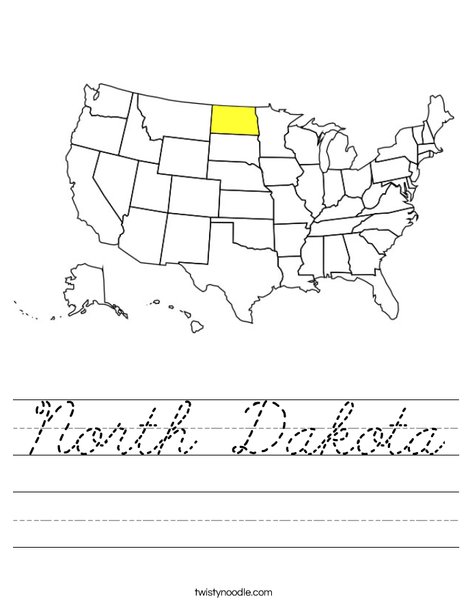 North Dakota Worksheet