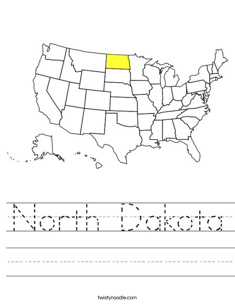 North Dakota Worksheet