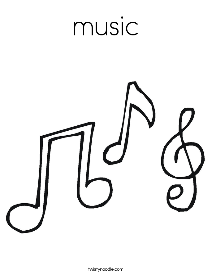 music Coloring Page