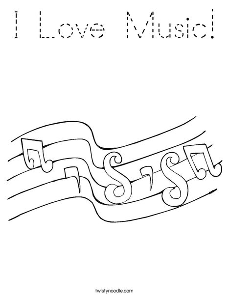 Notes Coloring Page