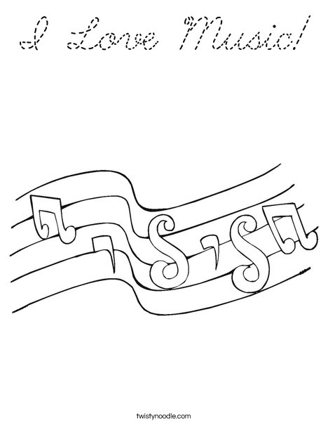 Notes Coloring Page