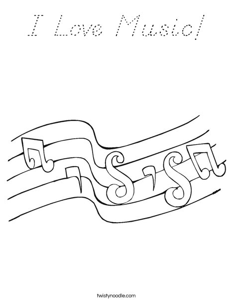 Notes Coloring Page