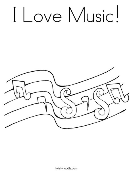 Notes Coloring Page