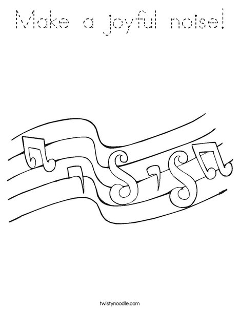 Notes Coloring Page