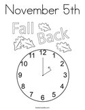 November 5th Coloring Page