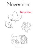 November Coloring Page